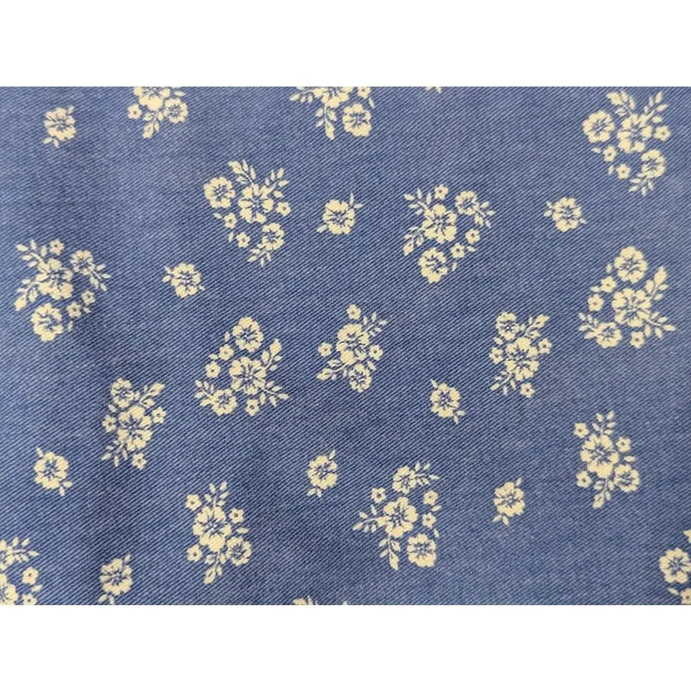 Vintage Oshkosh B’gosh Girls Denim Floral Elastic waistband Pants Child Sz 6